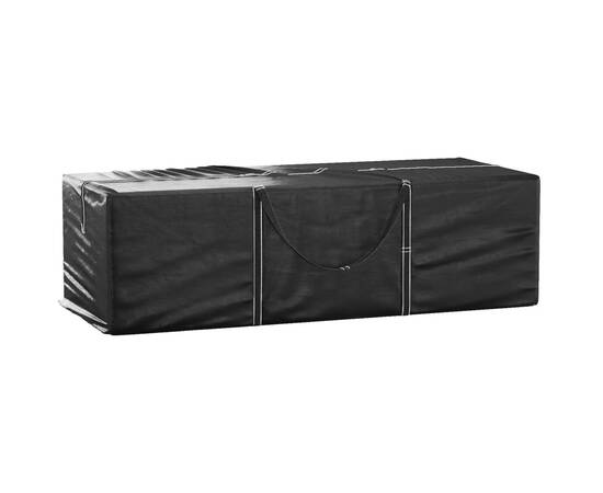 Genți depozitare perne, 2 buc., negru 135x40x55 cm polietilenă, 2 image