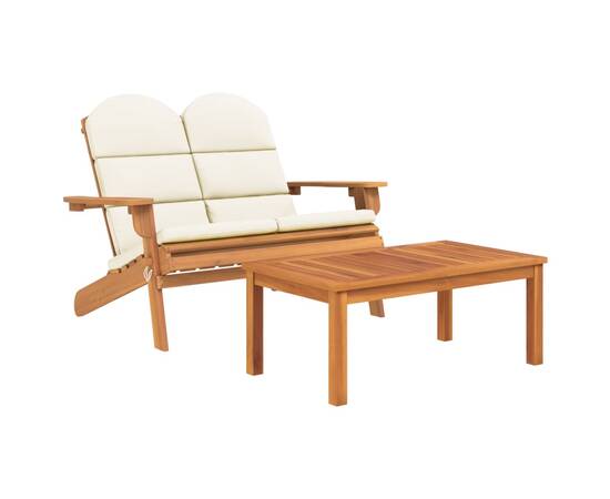 Set mobilier de grădină adirondack, 3 piese, lemn masiv acacia, 4 image