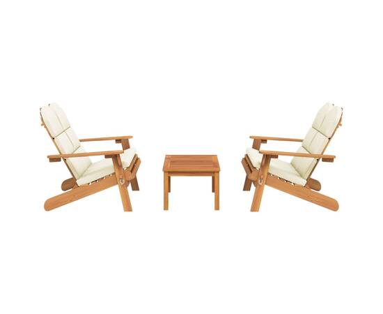 Set mobilier de grădină adirondack, 3 piese, lemn masiv acacia, 3 image