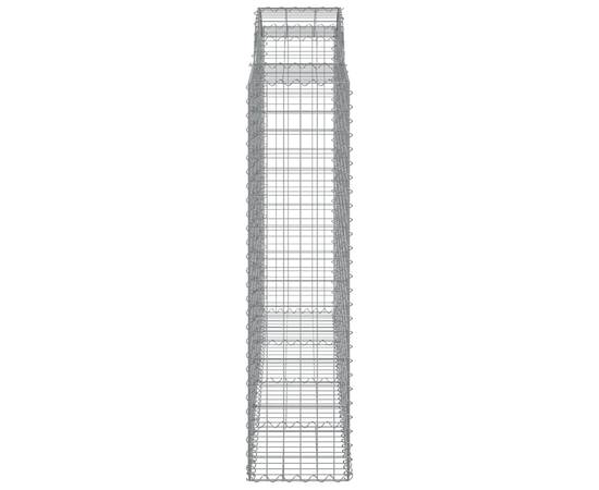 Coș gabion arcuit, 11 buc, 200x50x160/180 cm, fier galvanizat, 5 image