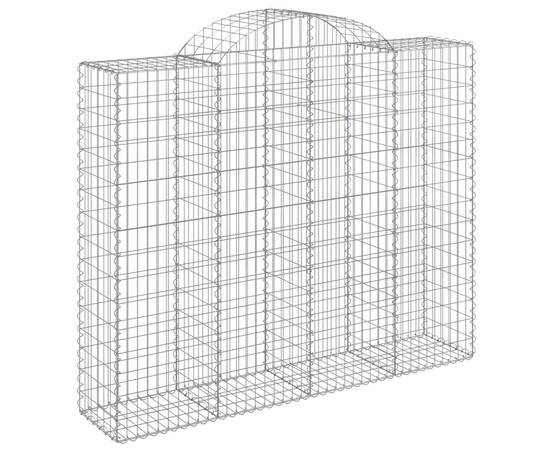 Coș gabion arcuit, 11 buc, 200x50x160/180 cm, fier galvanizat, 3 image