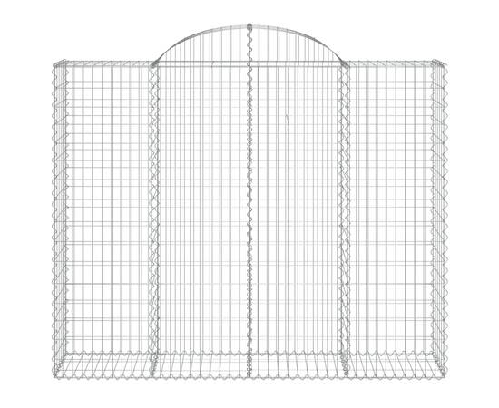 Coș gabion arcuit, 11 buc, 200x50x160/180 cm, fier galvanizat, 4 image