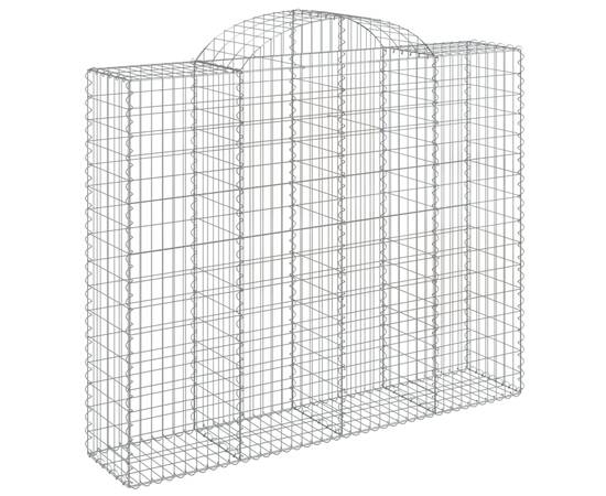 Coș gabion arcuit, 13 buc, 200x50x160/180 cm, fier galvanizat, 3 image