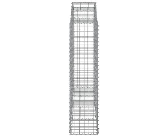 Coș gabion arcuit, 13 buc, 200x50x160/180 cm, fier galvanizat, 5 image