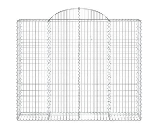 Coș gabion arcuit, 13 buc, 200x50x160/180 cm, fier galvanizat, 4 image