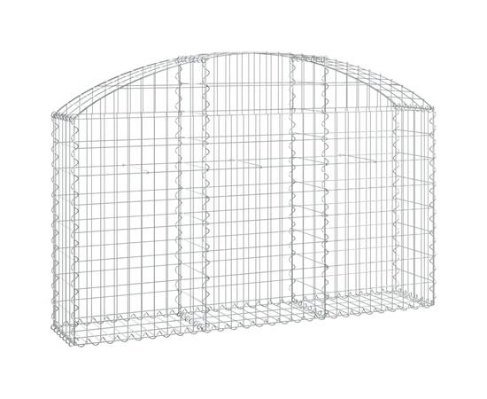 Coș gabion arcuit, 150x30x80/100 cm, fier galvanizat, 2 image