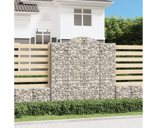 Coș gabion arcuit 200x50x200/220 cm fier galvanizat