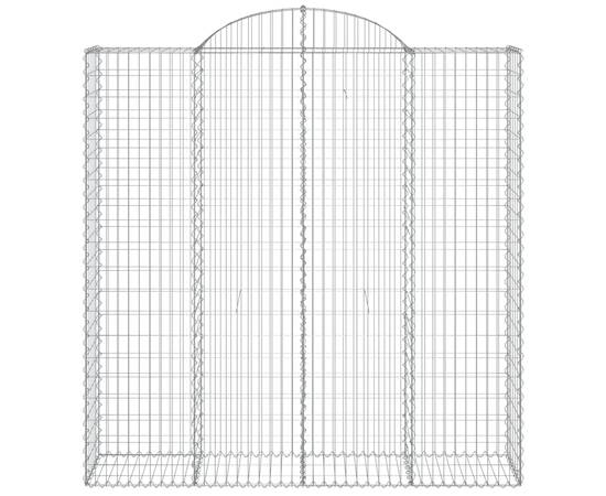 Coș gabion arcuit 200x50x200/220 cm fier galvanizat, 3 image