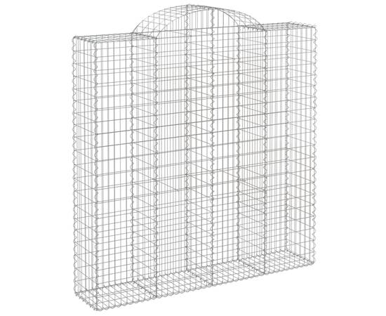 Coș gabion arcuit 200x50x200/220 cm fier galvanizat, 2 image