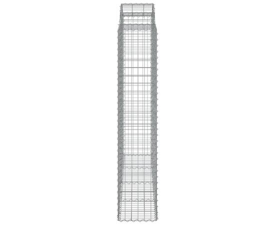 Coș gabion arcuit 200x50x200/220 cm fier galvanizat, 4 image