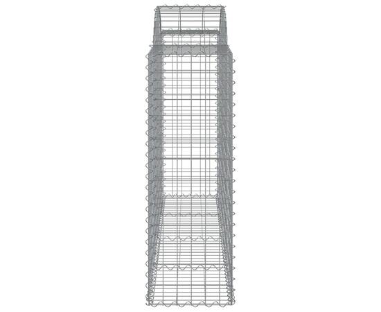 Coșuri gabion arcuite 10 buc, 200x50x120/140 cm,fier galvanizat, 5 image