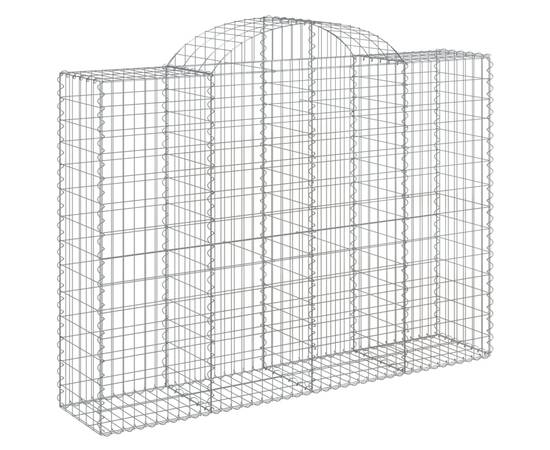 Coșuri gabion arcuite 10 buc, 200x50x140/160cm, fier galvanizat, 3 image