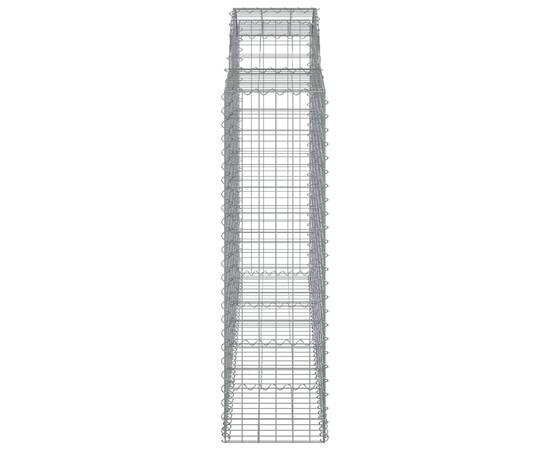 Coșuri gabion arcuite 10 buc, 200x50x140/160cm, fier galvanizat, 5 image