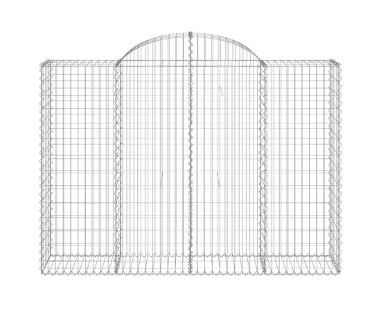 Coșuri gabion arcuite 10 buc, 200x50x140/160cm, fier galvanizat, 4 image