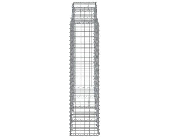 Coșuri gabion arcuite 10 buc, 200x50x160/180cm, fier galvanizat, 5 image