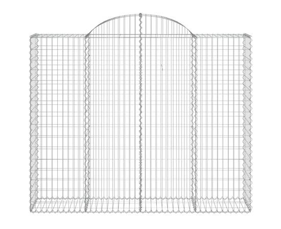 Coșuri gabion arcuite 10 buc, 200x50x160/180cm, fier galvanizat, 4 image