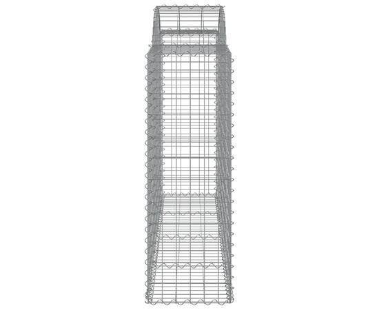 Coșuri gabion arcuite 2 buc, 200x50x120/140 cm, fier galvanizat, 5 image