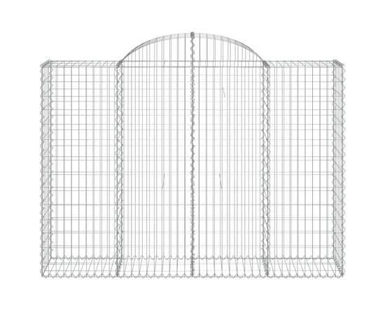 Coșuri gabion arcuite 2 buc, 200x50x140/160 cm, fier galvanizat, 4 image