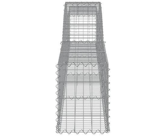 Coșuri gabion arcuite 2 buc, 400x30x40/60 cm, fier galvanizat, 5 image