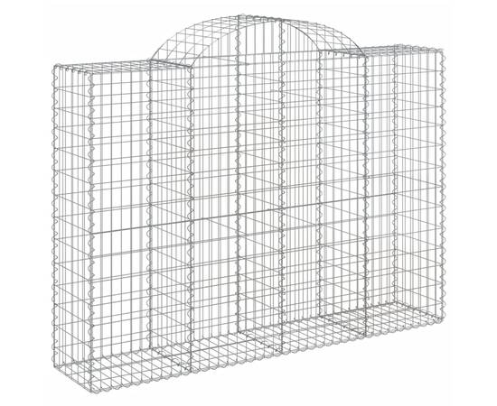 Coșuri gabion arcuite 4 buc, 200x50x140/160 cm, fier galvanizat, 3 image