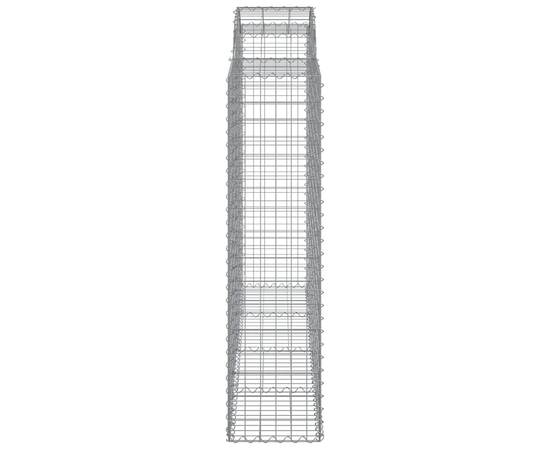 Coșuri gabion arcuite 5 buc, 200x50x160/180 cm, fier galvanizat, 5 image