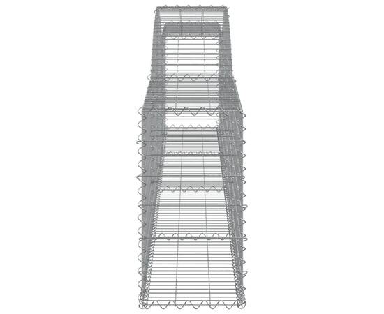 Coșuri gabion arcuite 5 buc, 400x30x60/80 cm, fier galvanizat, 5 image