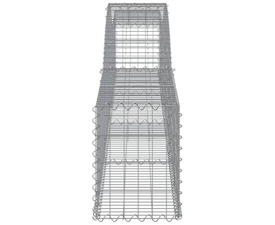 Coșuri gabion arcuite 6 buc, 400x30x40/60 cm, fier galvanizat, 5 image