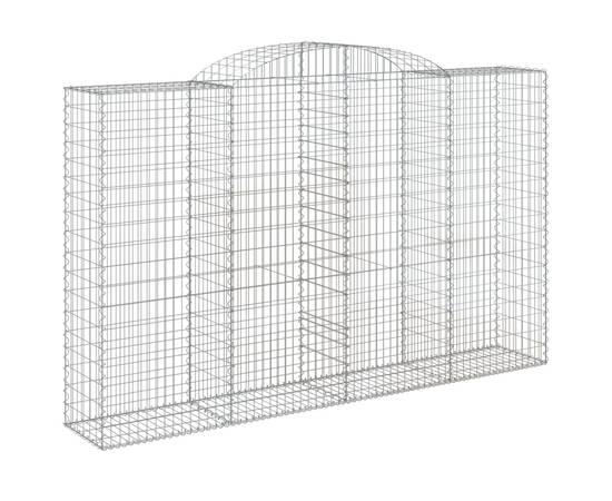 Coșuri gabion arcuite 3 buc, 300x50x180/200 cm, fier galvanizat, 3 image