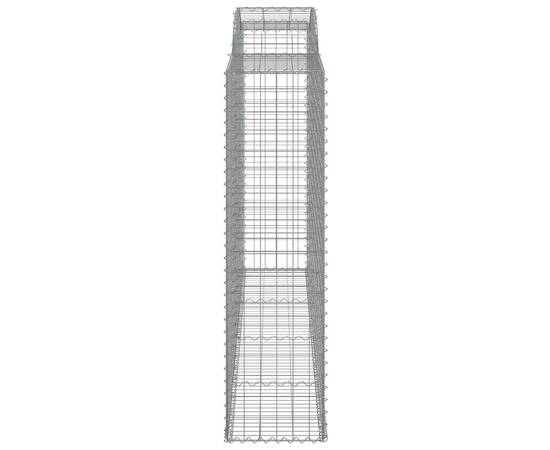 Coșuri gabion arcuite 4 buc, 300x50x180/200 cm, fier galvanizat, 5 image