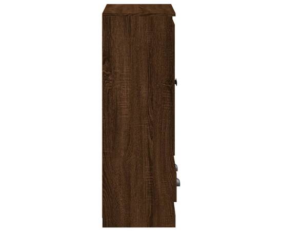 Dulap înalt, stejar maro, 60x35,5x103,5 cm, lemn prelucrat, 7 image