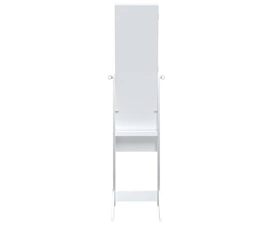 Oglindă de sine stătătoare, alb, 34x37x146 cm, 7 image