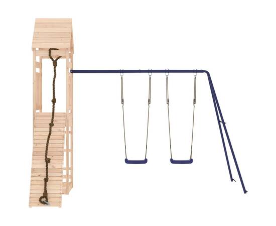 Set de joacă pentru exterior, lemn masiv de pin, 5 image