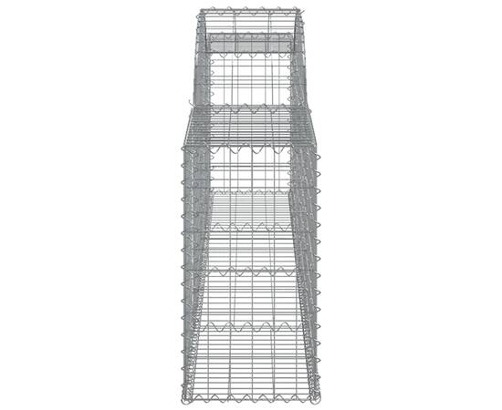 Coșuri gabion arcuite, 10 buc., 300x30x60/80cm, fier galvanizat, 5 image