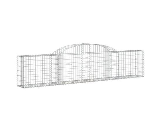 Coșuri gabion arcuite, 10 buc., 300x30x60/80cm, fier galvanizat, 3 image