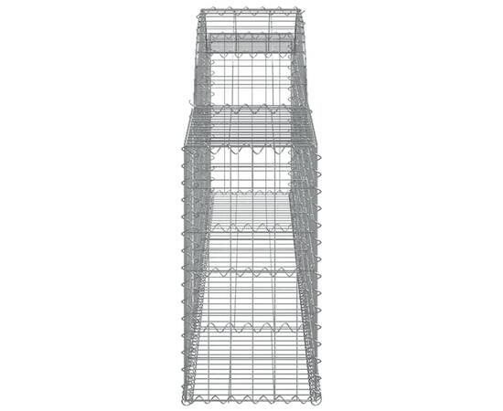 Coșuri gabion arcuite, 11 buc., 300x50x60/80cm, fier galvanizat, 5 image