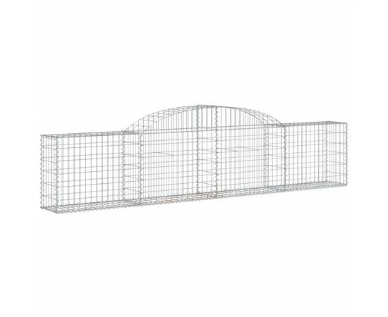 Coșuri gabion arcuite, 13 buc., 300x30x60/80cm, fier galvanizat, 3 image