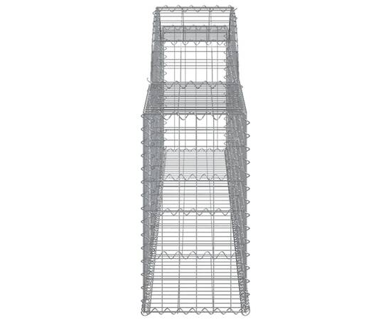 Coșuri gabion arcuite, 4 buc., 300x30x60/80 cm, fier galvanizat, 5 image