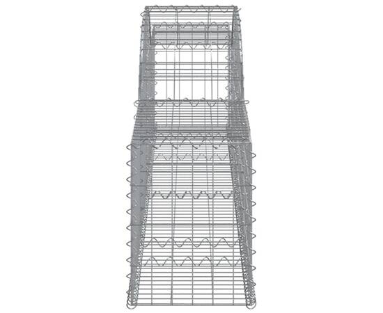 Coșuri gabion arcuite, 7 buc., 300x30x40/60 cm, fier galvanizat, 5 image