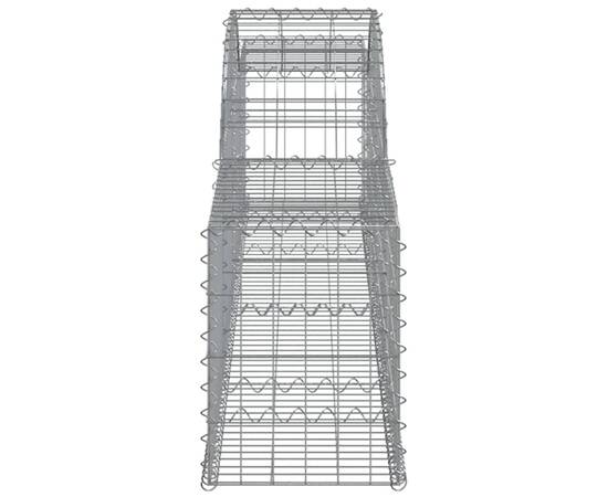 Coșuri gabion arcuite, 9 buc., 300x30x40/60 cm, fier galvanizat, 5 image