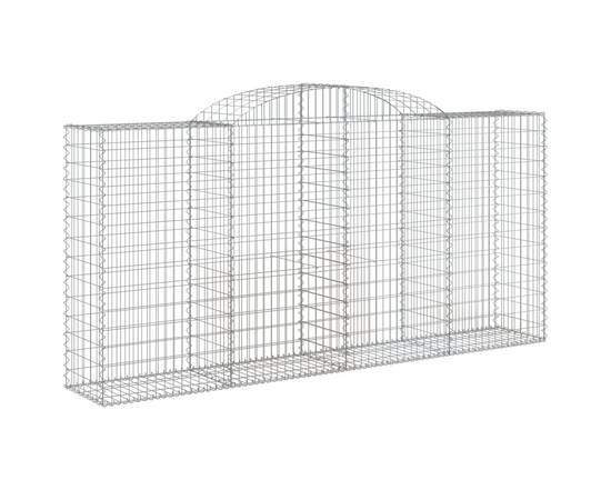 Coșuri gabion arcuite 12 buc, 300x50x140/160cm, fier galvanizat, 3 image