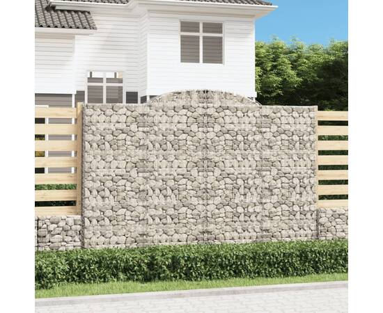 Coșuri gabion arcuite 2 buc. 300x50x200/220 cm, fier galvanizat