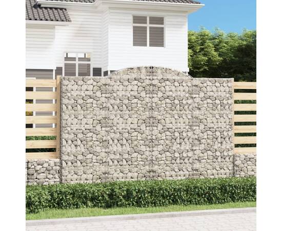 Coșuri gabion arcuite 5 buc. 300x50x200/220 cm, fier galvanizat