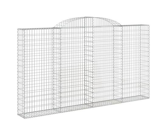 Coșuri gabion arcuite 8 buc. 300x30x160/180 cm fier galvanizat, 3 image