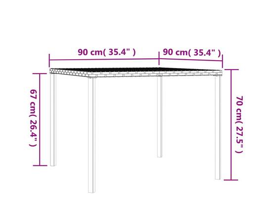 Set mobilier de grădină cu perne, 2 piese, gri, poliratan, 9 image