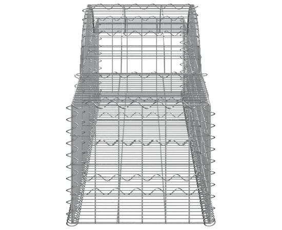 Coșuri gabion arcuite, 10 buc., 300x50x40/60cm, fier galvanizat, 5 image