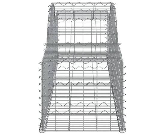 Coșuri gabion arcuite, 13 buc., 300x50x40/60cm, fier galvanizat, 5 image