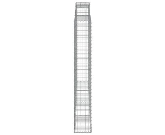 Coșuri gabion arcuite, 2 buc. 300x30x200/220 cm fier galvanizat, 5 image