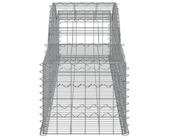 Coșuri gabion arcuite, 8 buc., 300x50x40/60 cm, fier galvanizat, 5 image