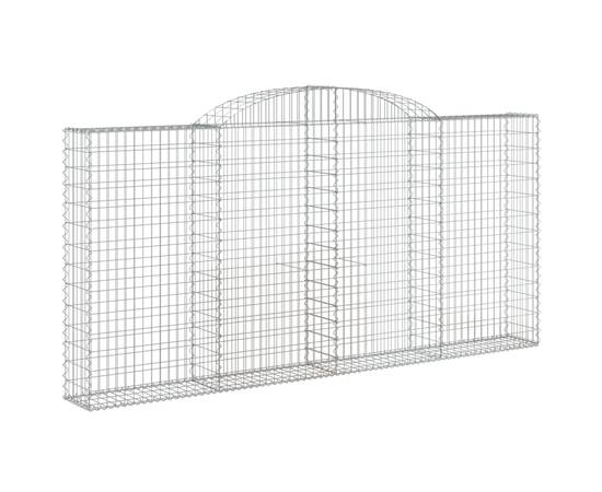 Coșuri gabion arcuite 2 buc. 300x30x140/160 cm fier galvanizat, 3 image