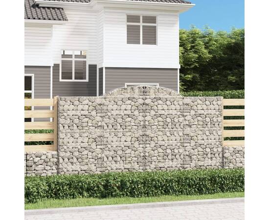 Coșuri gabion arcuite 4 buc. 300x30x160/180 cm, fier galvanizat